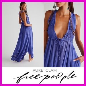 Free People Endless Summer Showstopper Maxi Dress Blue Violet